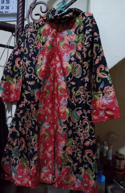 Tunik Santika Pias Cibulan #6 Atasan Batik Wanita Motif Bunga