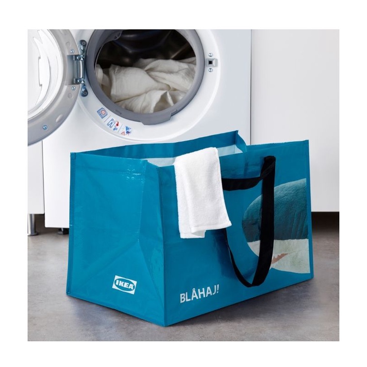 Rumpling Kantong Belanja Plastik Tas Laundry 71L Laundry Bag Hiu