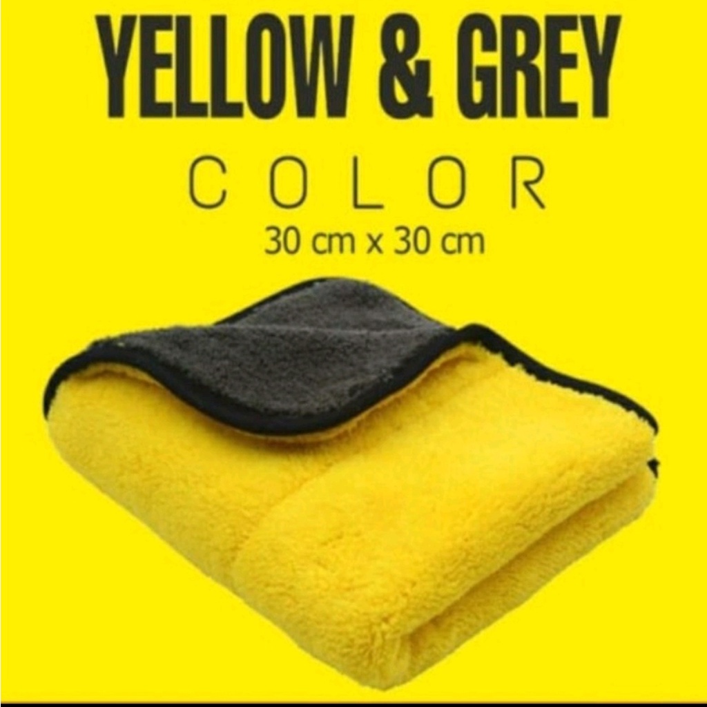 Kain Lap Microfiber lembut tebal ukuran 30x30