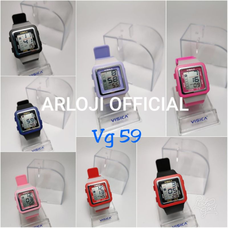 JAM TANGAN PRIA DAN WANITA VISICA SEGI VG32 ORIGINAL WATER RESIST