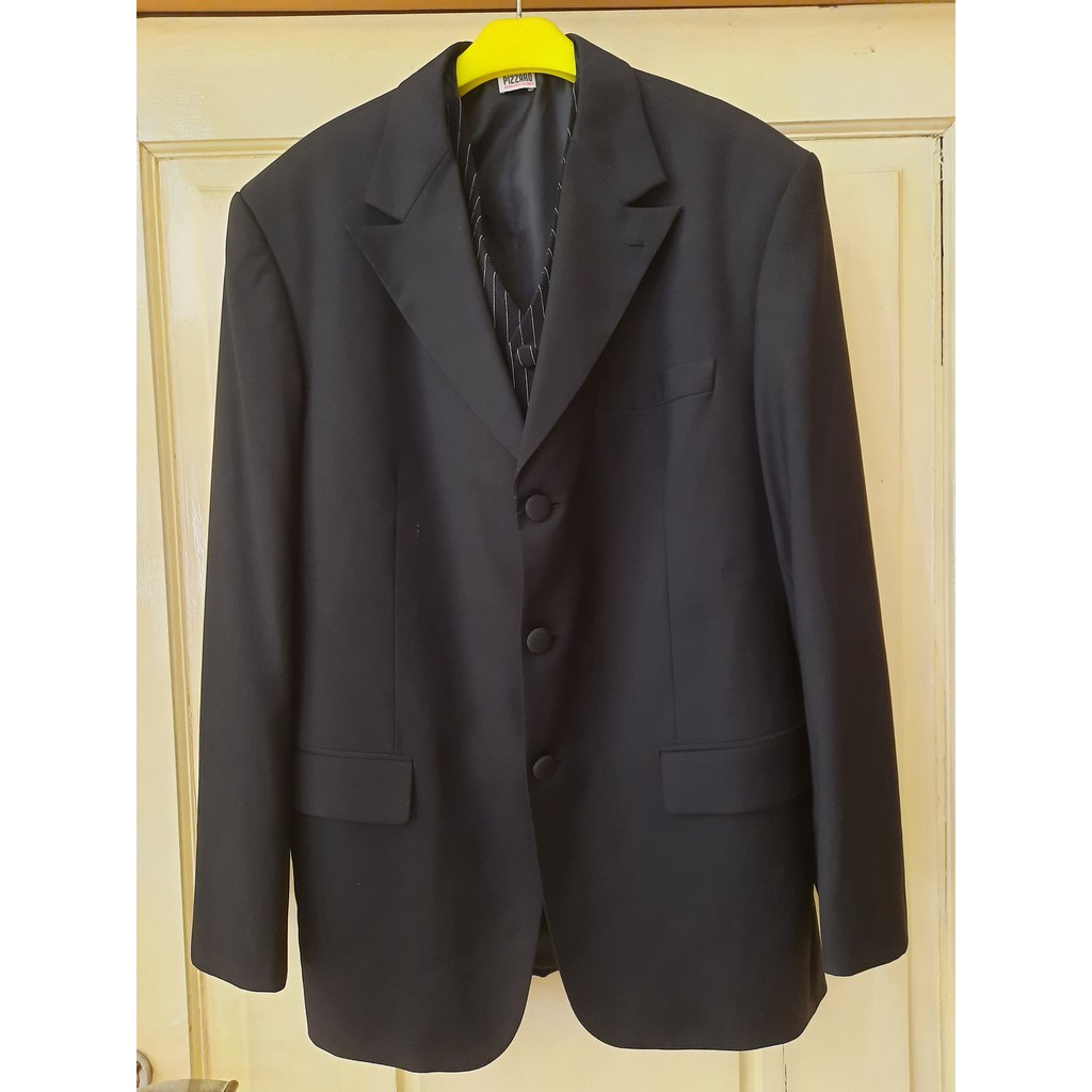 (baju pl) Jas Blazer Pernikahan Hitam Pria ada Baju Dalam Satu Set Preloved murah