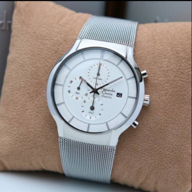 ALEXANDRE CHRISTIE AC6245 SILVER PRIA. ORIGINAL GARANSI RESMI 1 TAHUN