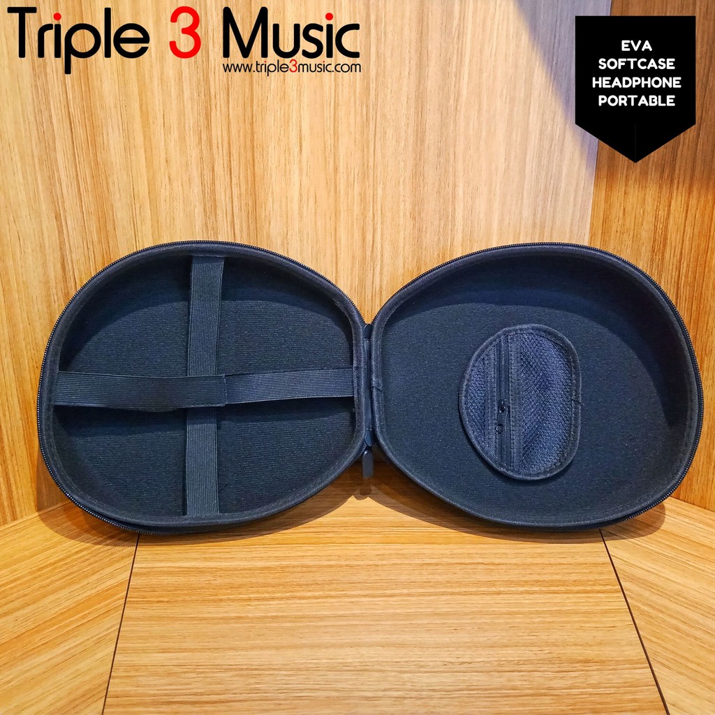 EVA Softcase Headphone Portable Full tempat headphone Carry Case