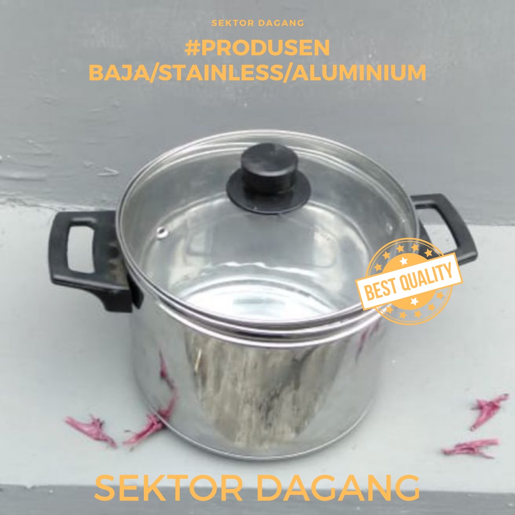 GROSIR PANCI SERBAGUNA /SAYUR/SUP/  DENGAN TUTUP KACA / PANCI SAYUR