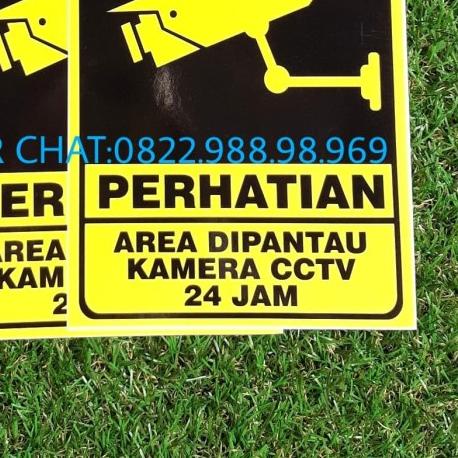 

STIKER PERHATIAN AREA DIPANTAU KAMERA CCTV 24 JAM