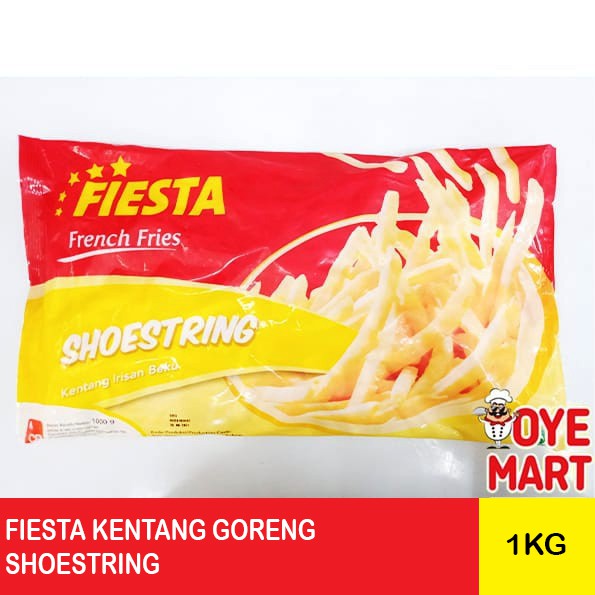 FIESTA SHOESTRING 1KG KENTANG GORENG BEKU/FRENCH FRIES