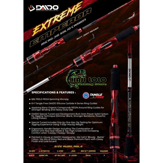 Rod Daido Emperor Extreme Micro Jig