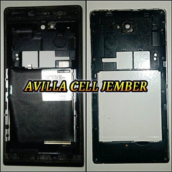 FRAME TULANGAN TENGAH TATAKAN LCD PLUS PLAT MESIN ORIGINAL COPOTAN POLYTRON ZAP 4G 450 Murah