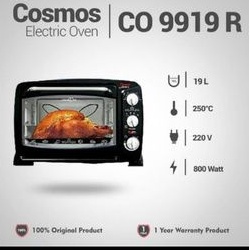 OVEN COSMOS 9919 -OVEN COSMOS 19 L - PEMANGGANG KUE - OVEN LOW WATT - OPEN LISTRIK -OPEN COSMOS - CO