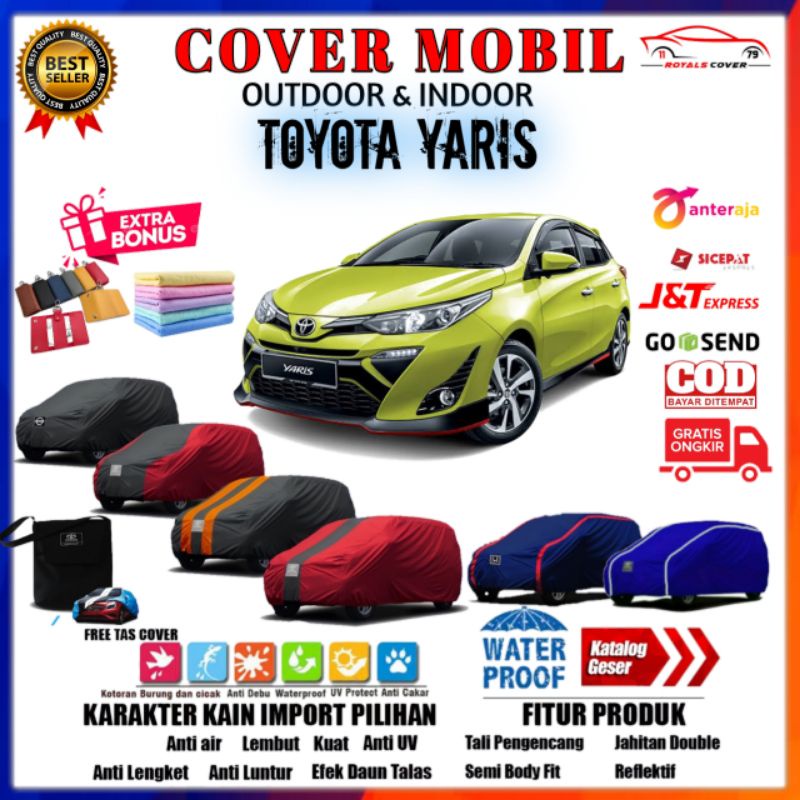 Body Cover Mobil All New Yaris / Sarung Tutup Mobil Toyota Yaris TRD / Selimut Penutup Outdoor