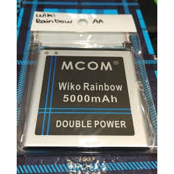 Battery Batre Baterai Double Power Mcom Wiko Rainbow Bloom