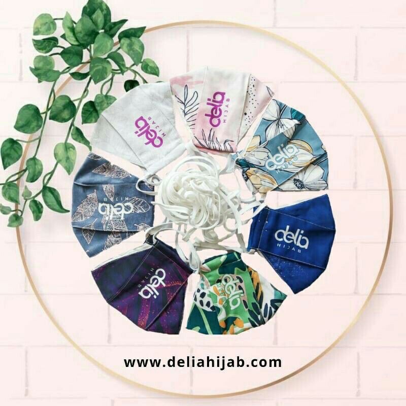 MASKER PRINT MOTIF BY DELIA HIJAB