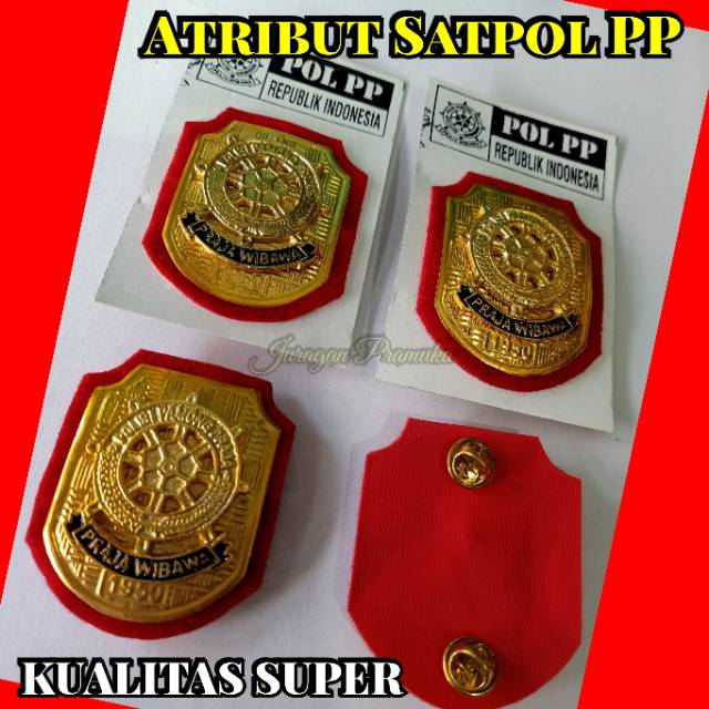 LENCANA KEWENANGAN SATPOL PP MOTIF COR