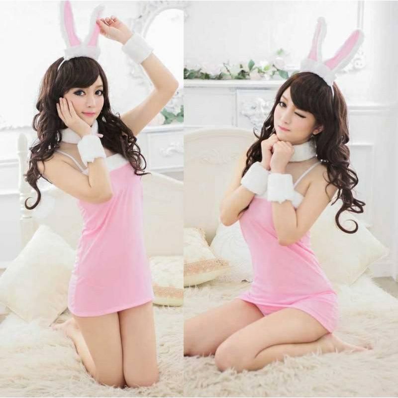 Lingerie Cosplay Bunny Kelinci Wanita Rabbit Playboy Seksi Sexy / Lingerie bunny rabbit import