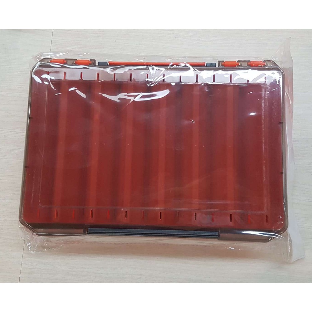 Kotak Perkakas Kail Umpan Pancing Fishing Box 14 Slot - Orange