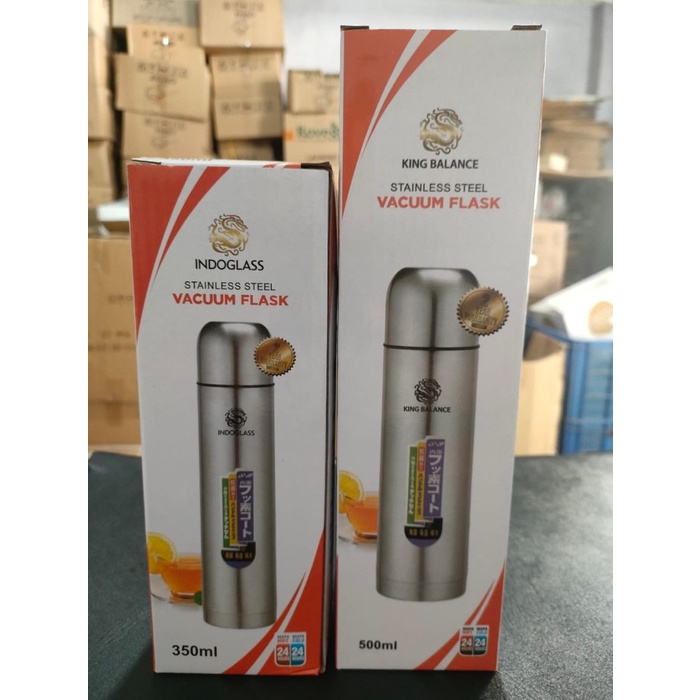 Termos Kapsul Stainless IndoGlass + Sarung 500, 750, 1000 ml