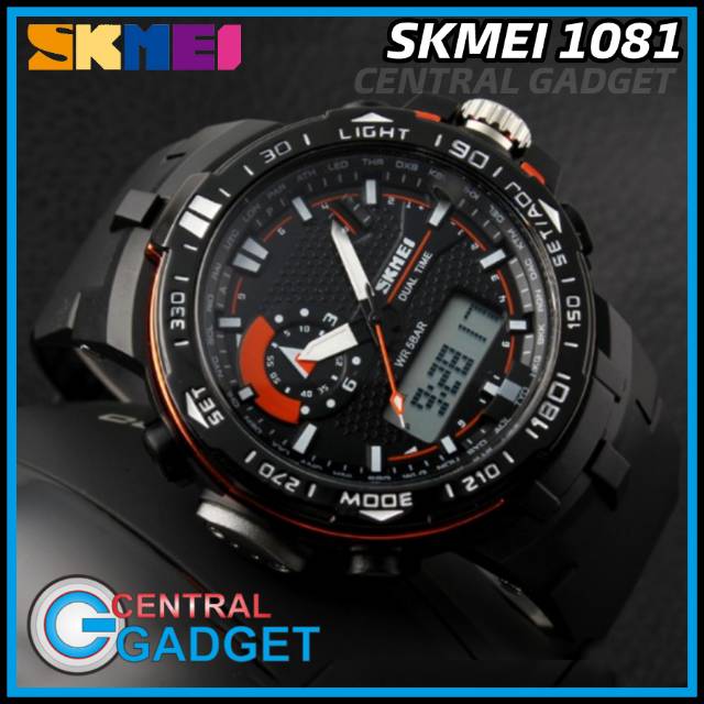Jam Tangan Pria Analog Digital Sport Army Waterproof Original SKMEI 1081