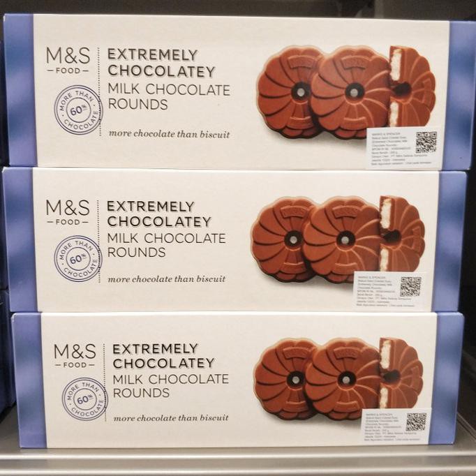 

Restock M&S Chocolatey Milk Chocolate Rounds Biscuit Snack Cokelat Import Food