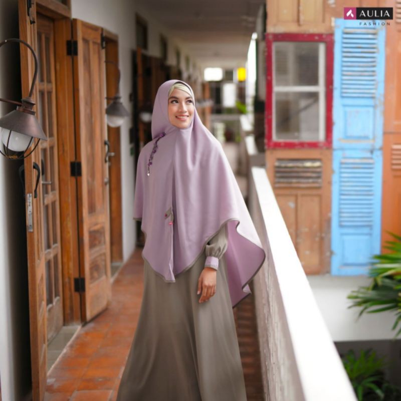 NEW GHAISANI PICKLE GREEN SET GAMIS AULIA FASHION