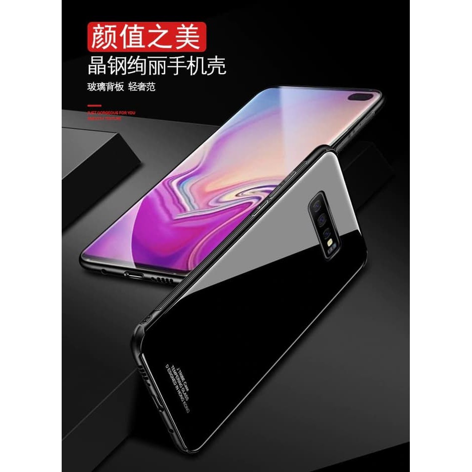 Samsung S10e S10 e Premium Glass Case - Hitam