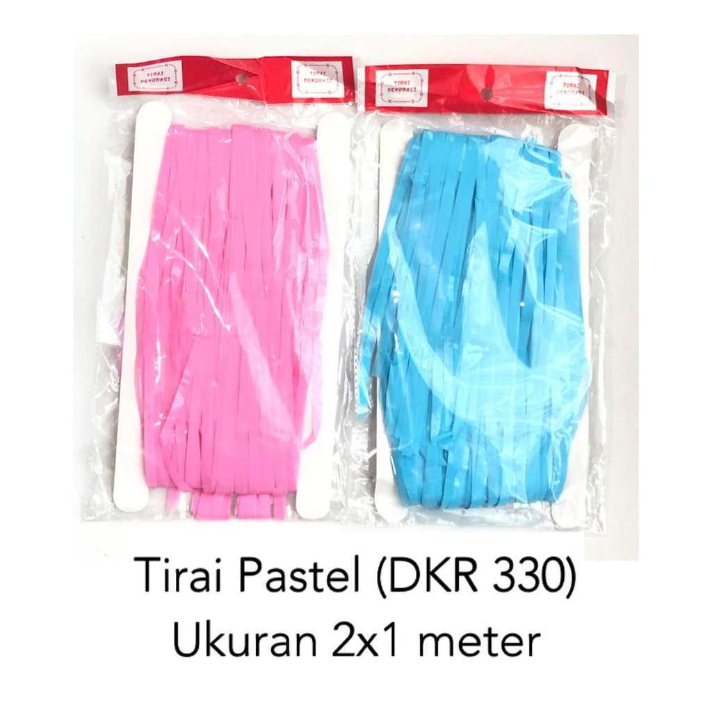 Tirai Pastel /Tirai Foil Pastel /Dekor