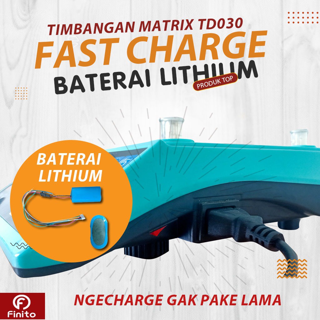 Timbangan Digital 30 KG(40kg) Matrix-TD030 dan FDS-30 Double Display Anti Air, Garansi 1 Tahun