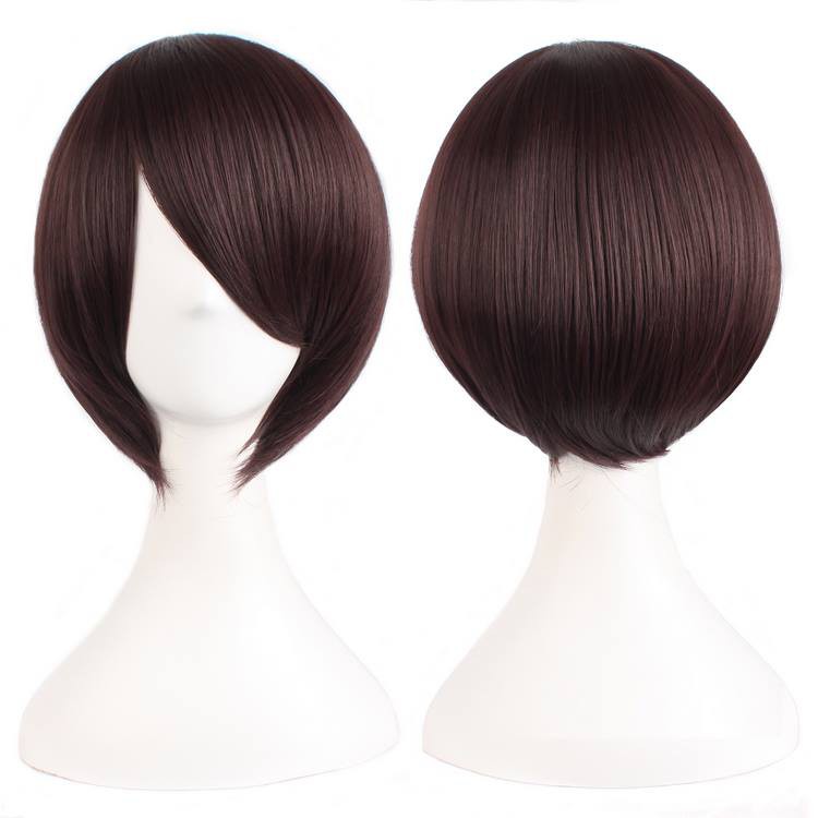 Wig Base Short Brown Import Taobao Cosplay Wig Bob Cowok
