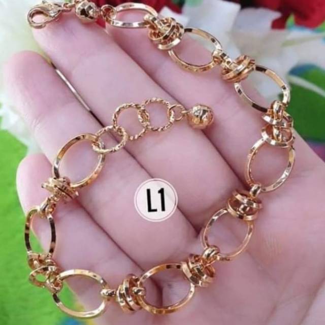 Xuping gelang lapis emas 24k 1327i