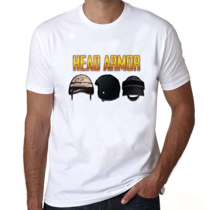 KAOS PUBG HEAD ARMOR BAJU TSHIRT CHICKEN DINNER BOOYAH