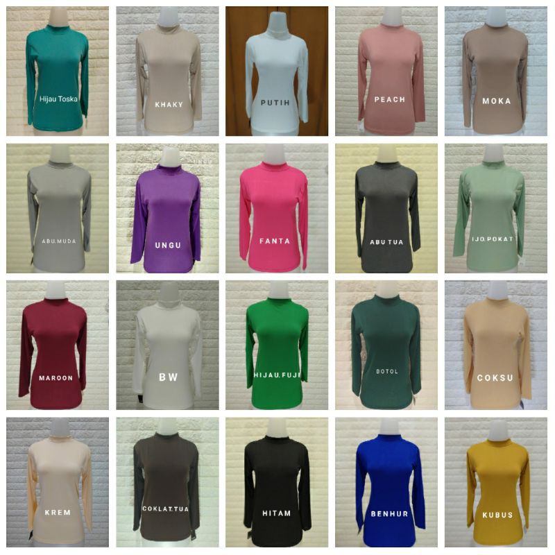 11.11 MANSET JUMBO Big Size XXL to XXXL LEHER TINGGI TURTLENECK BAHAN JERSEY SPANDEK LICIN