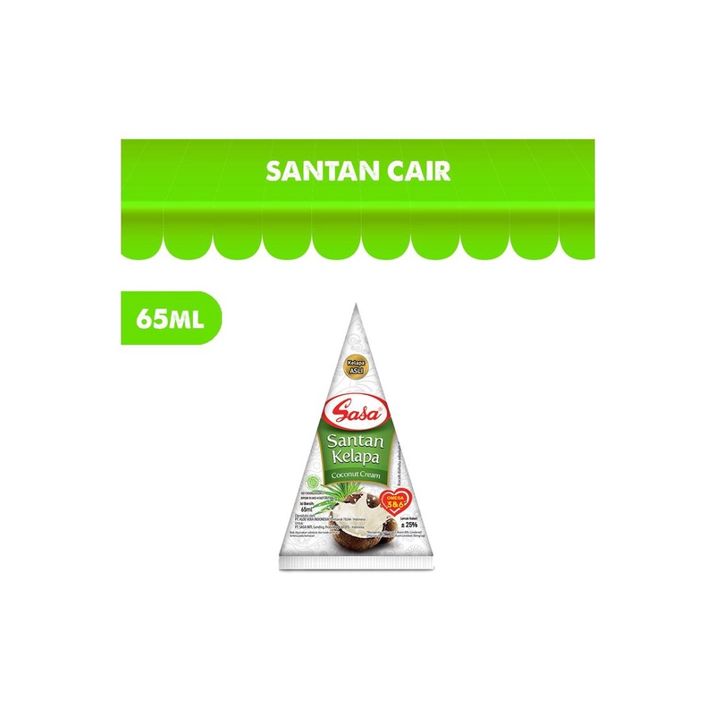 

Sasa Santan Kelapa Cair 65Ml - Alhanan/04