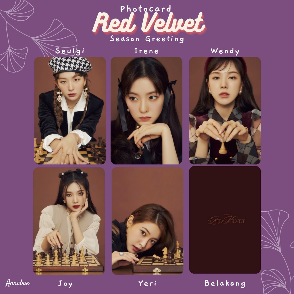 Photocard Red Velvet Season Greeting 2022 Queen of Gambit