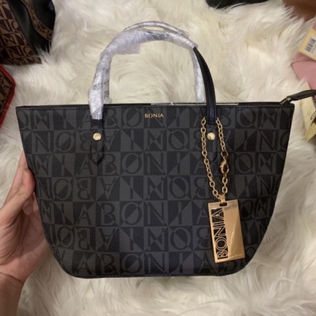 TAS BONIA TOTE MONO HITAM