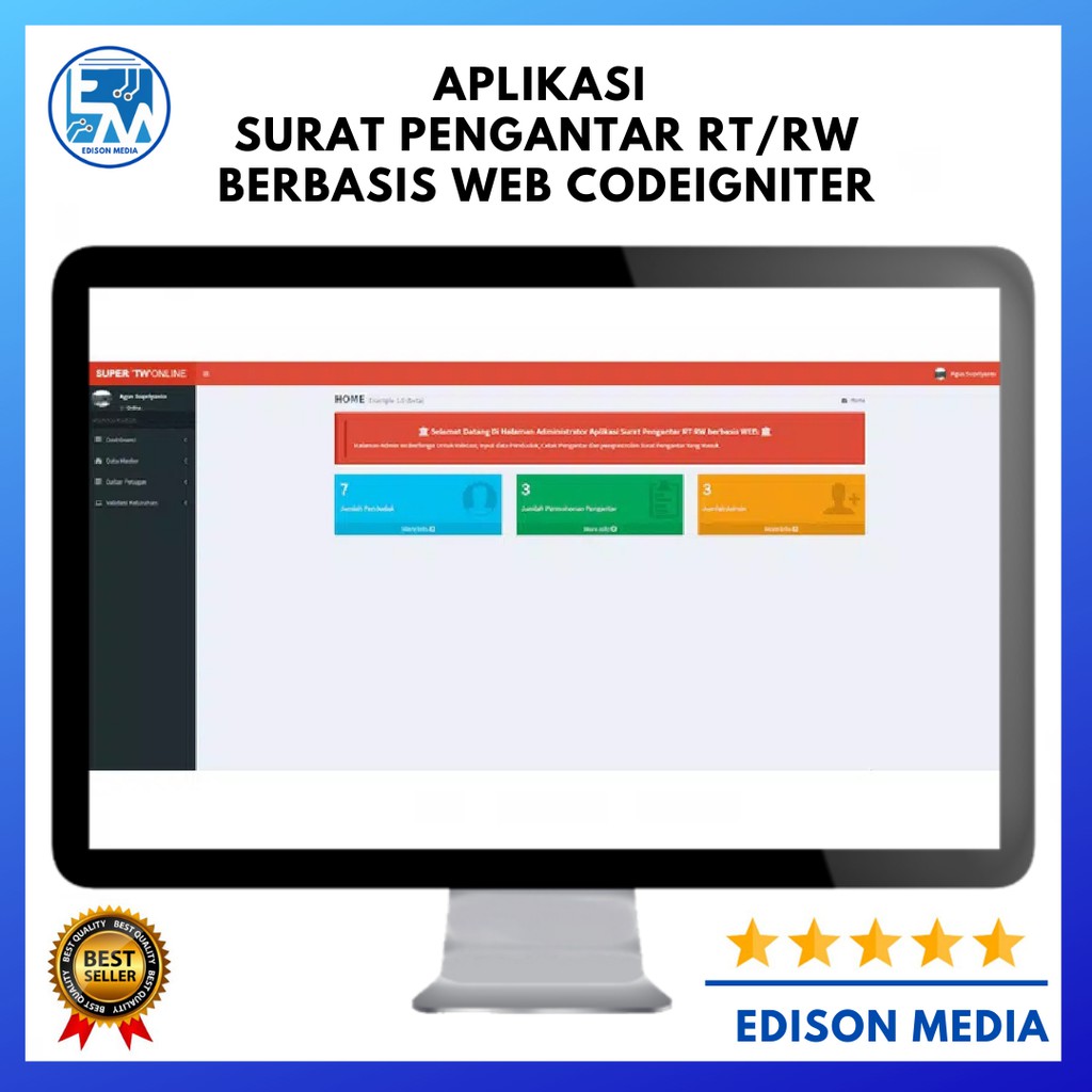 Aplikasi Surat Pengantar RT/RW Berbasis Web Codeigniter