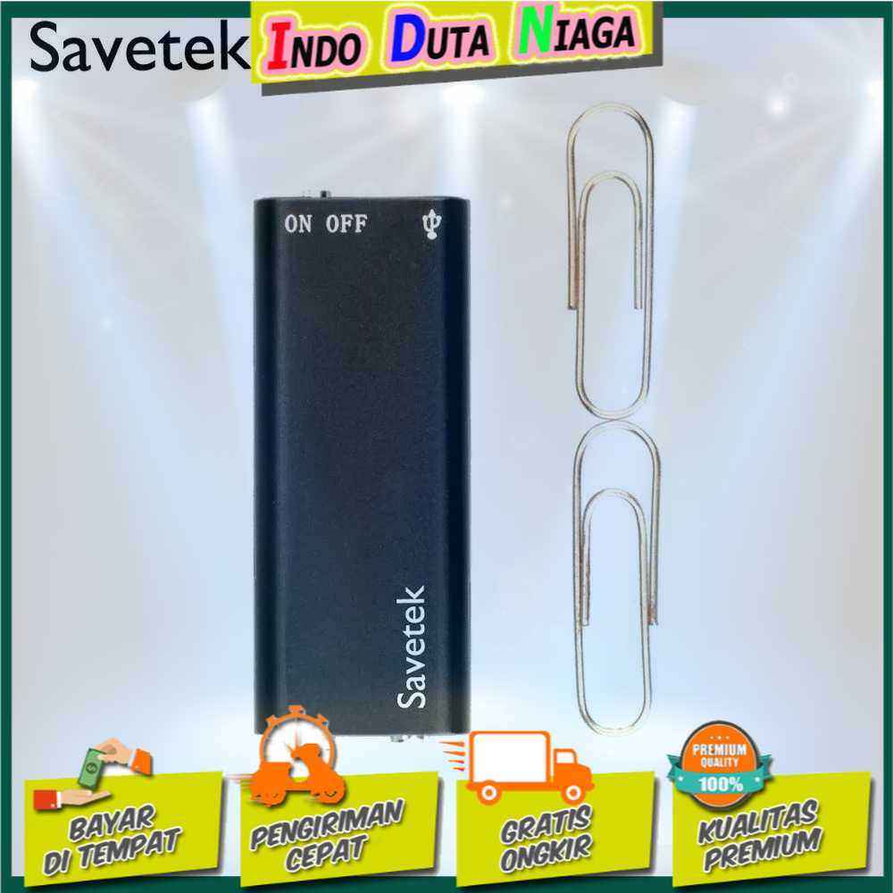 IDN TECH - Savetek Perekam Suara Hyperbolic Digital Voice Recorder 8GB - GX-R01