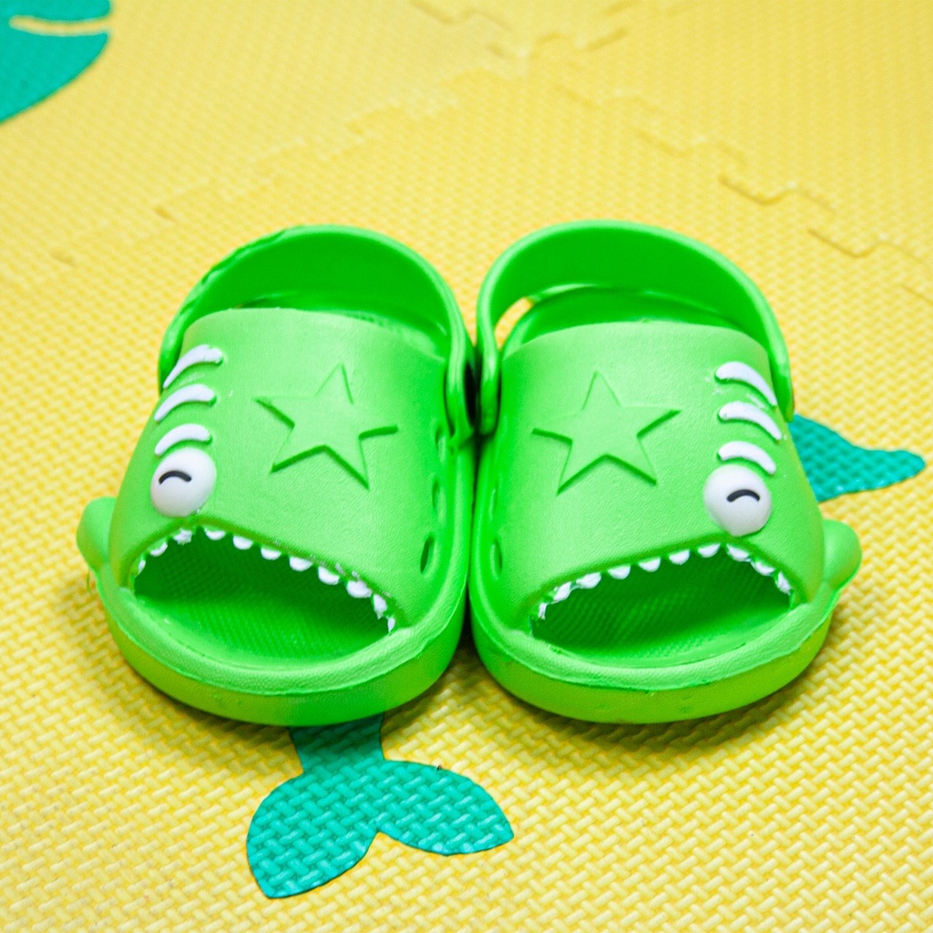 Sandal Let Anak Model Baby Shark Hiu Lucu Terbaru 371E (20/25) - Sandal Anak Karet