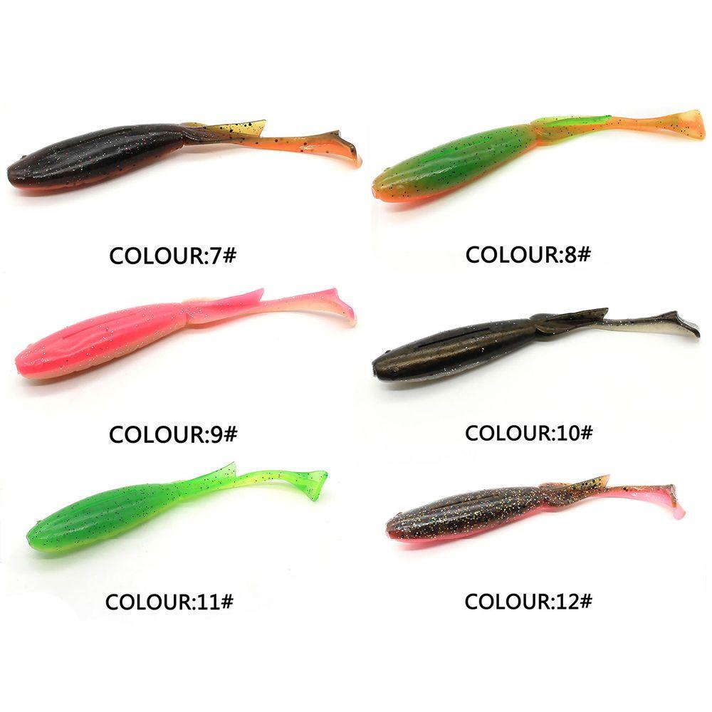 Solighter 10pcs / lot Umpan Pancing Wobblers Imitasi Bahan Karet Ukuran 8cm 3.4g