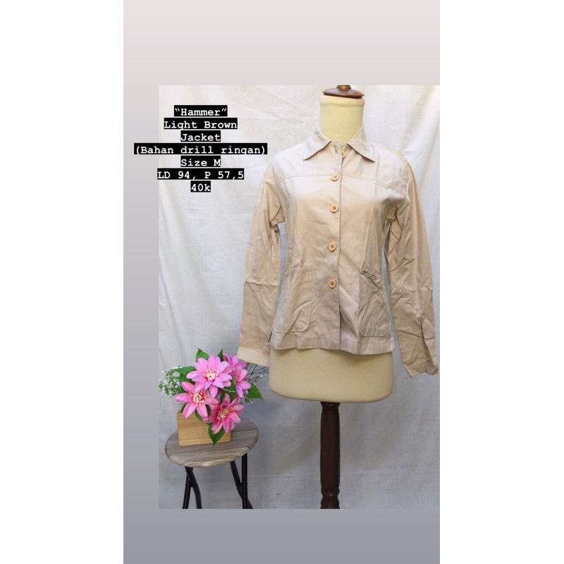 HAMMER LIGHT BROWN JACKET SIZE M