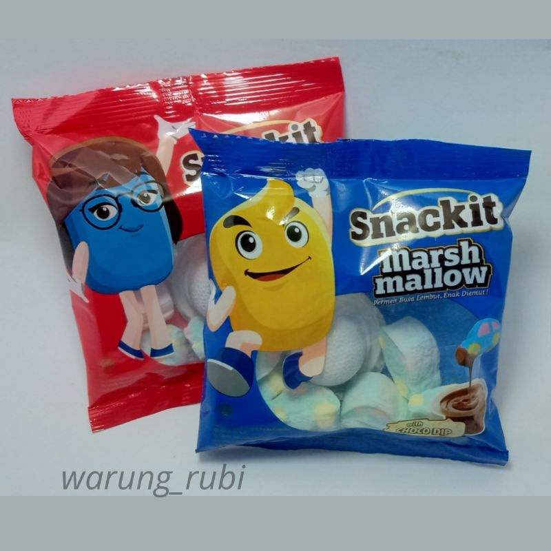 Snackit Marshmallow with Choco Dip 7 gram, Harga 1pcs. Snack dengan  saus cokelat, Cemilan Makanan r