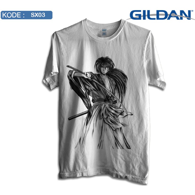 Kaos kenshin samurai x (batosai tshirt original gildan softstyle)