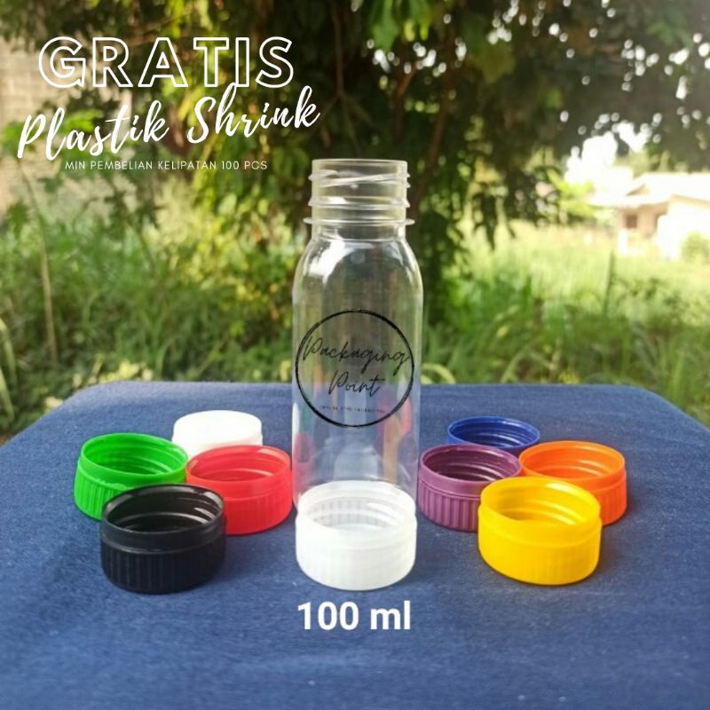 Botol PET plastik zam zam 100 ML /  pelastik zamzam 100ml - isi ulang kopi / jely / jelly / jus / ju