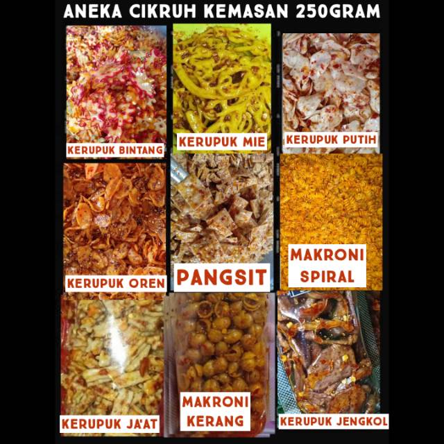 

Aneka Cikruh Sebring Kemasan 250gram Endolita Enakkeee Mantul