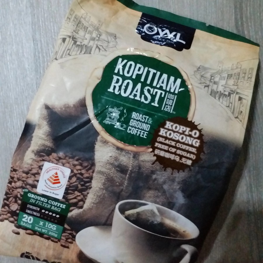 

Owl Kopitiam Roasted Ground Black Coffee Kopi O Kosong 10gms Singapore