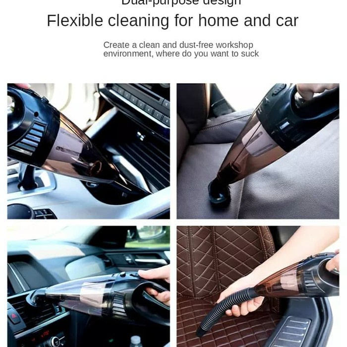 Car Vacuum Cleaner Portable 12V Handheld Vakum Wet and Dry Hepa Filter