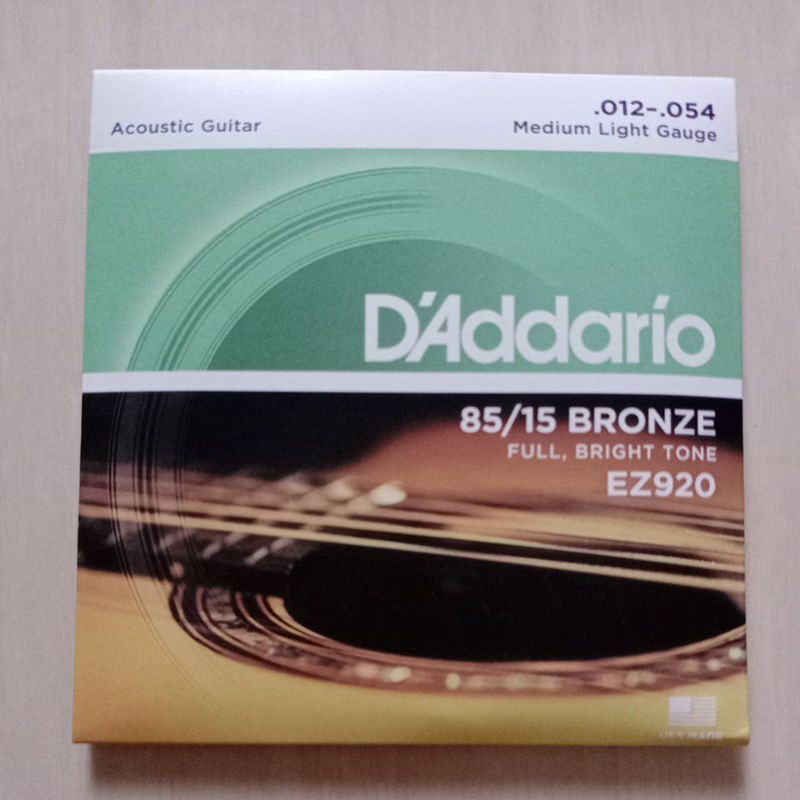 senar gitar daddario akustik 012 satu set
