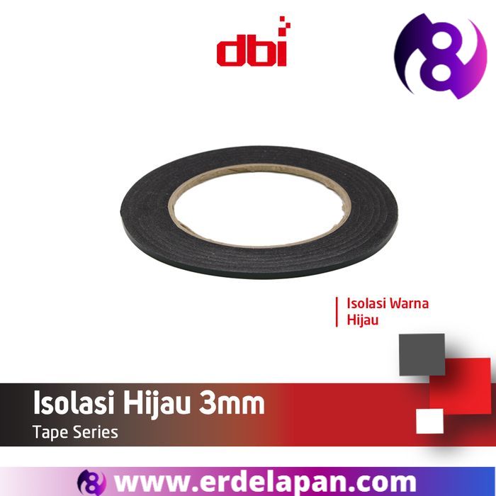 

Isolasi Double Tape Foam Busa 3mm Hijau