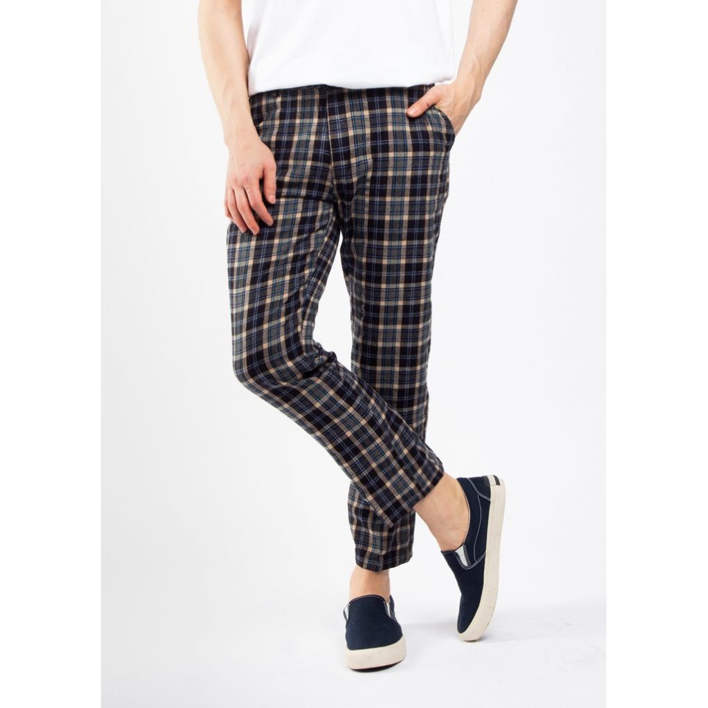 

Erigo Checked Pants Manay Brown