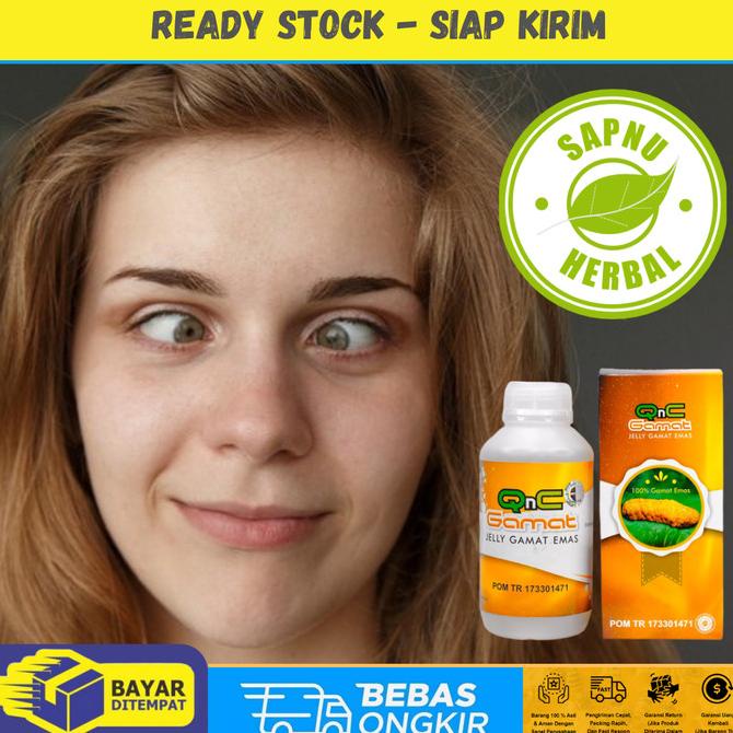 ORIGINAL QnC Jelly Gamat, Obat Mata Teleng, Obat Mata Juling Anak Dewasa Murah