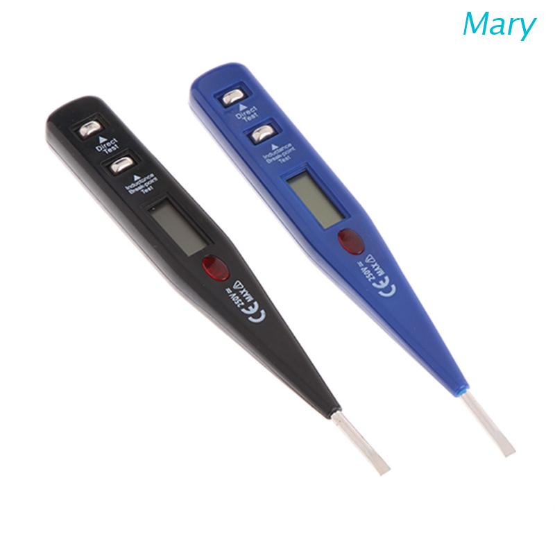 Mary Pen Tester Detektor Tegangan Listrik Digital AC DC 12-250V