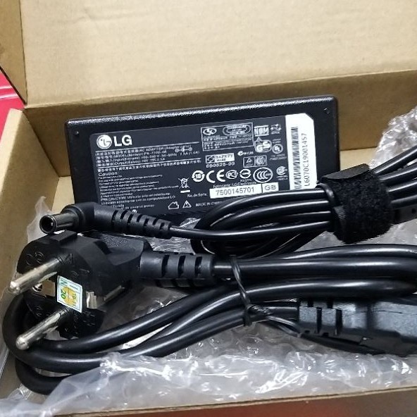 Adaptor LCD/LED Monitor LCAP 25A LG 19V -2.1A "Original" + Kabel Power AC